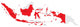 Map Indonesia with Provinces Wall Decal