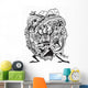 Hand Drawn Monster Rock Wall Decal