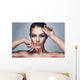 Beautiful Woman with Stylish Wall Decal