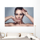 Beautiful Woman with Stylish Wall Decal