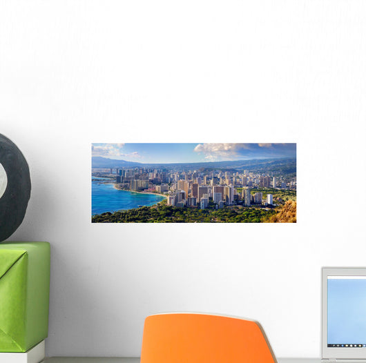 Honolulu City Oahu Hawaii Wall Decal