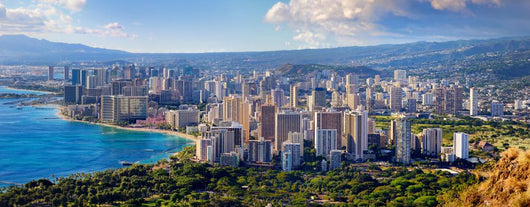 Honolulu City Oahu Hawaii Wall Decal