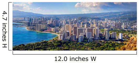 Honolulu City Oahu Hawaii Wall Decal