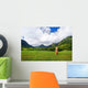 Easter island head on Kualoa Ranch, Oahu Wall Mural