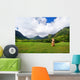 Easter island head on Kualoa Ranch, Oahu Wall Mural