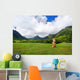 Easter island head on Kualoa Ranch, Oahu Wall Mural