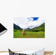Easter island head on Kualoa Ranch, Oahu Wall Mural