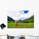 Easter island head on Kualoa Ranch, Oahu Wall Mural