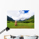 Easter island head on Kualoa Ranch, Oahu Wall Mural