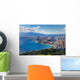 Spectacular view of Honolulu city, Oahu Wall Mural