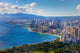 Spectacular view of Honolulu city, Oahu Wall Mural