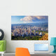 Spectacular view of Honolulu city, Oahu Wall Mural