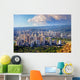 Spectacular view of Honolulu city, Oahu Wall Mural