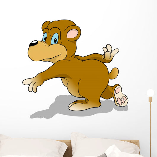 Running Bear Wall Decal