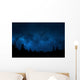 Night Sky with Trees Wall Decal