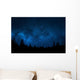 Night Sky with Trees Wall Decal