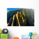 Aerial view of spectacular Na Pali coast, Kauai Wall Mural