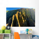 Aerial view of spectacular Na Pali coast, Kauai Wall Mural