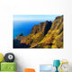 Aerial view of spectacular Na Pali coast, Kauai Wall Mural