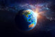 Planet Earth in outer space Wall Mural