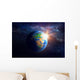 Planet Earth in outer space Wall Decal
