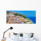 Colorful Houses and Castle Wall Decal