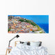 Colorful Houses and Castle Wall Decal