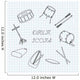 Linear Drum Icons Notebook Wall Decal