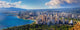 Spectacular view of Honolulu city, Oahu Wall Mural