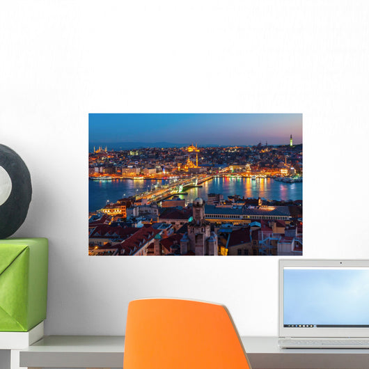 Night Time Istanbul Wall Decal