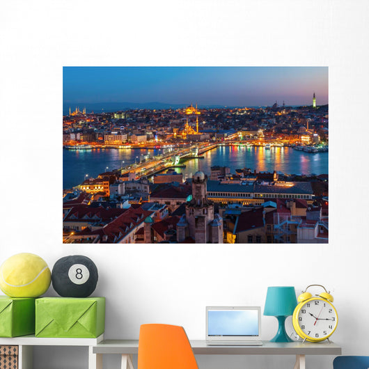 Night Time Istanbul Wall Decal