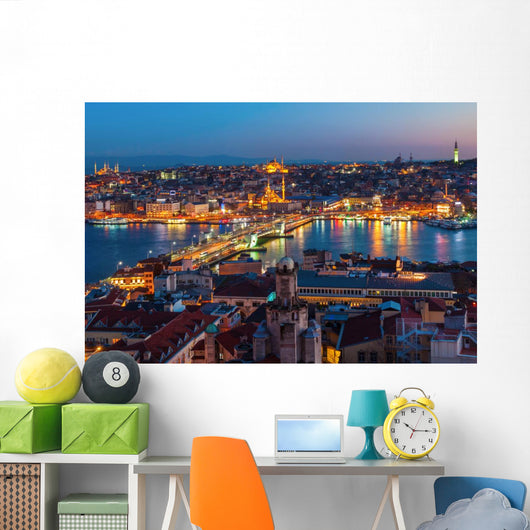 Night Time Istanbul Wall Decal