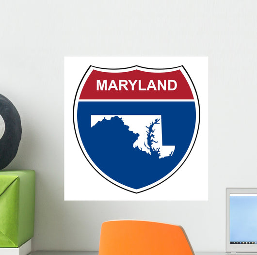Maryland Interstate Highway Shield Wall Decal