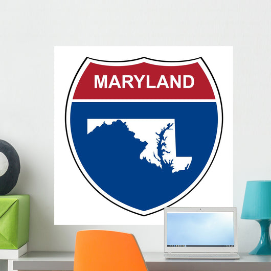 Maryland Interstate Highway Shield Wall Decal