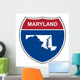 Maryland Interstate Highway Shield Wall Decal