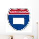 South Dakota Interstate Highway Wall Decal