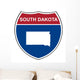South Dakota Interstate Highway Wall Decal