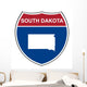 South Dakota Interstate Highway Wall Decal