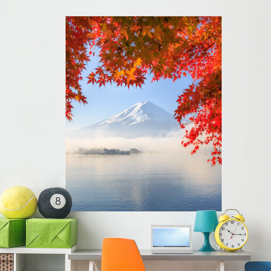 Autumn Season and Mountain Wall Decal
