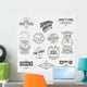 School Dance Badges Logos Wall Decal