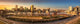 Baltimore Skyline Sunset Wall Decal Panoramic Wall Decal