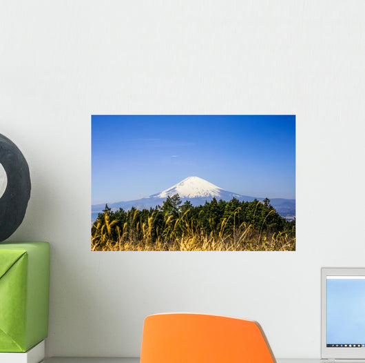 The Blueish Mountain Fuji, Japan Wall Mural