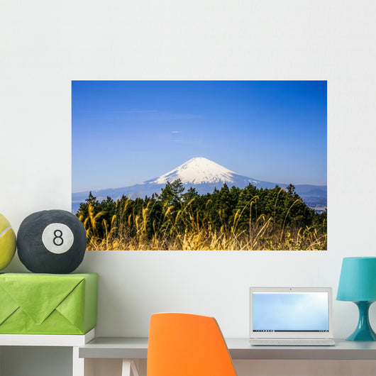 The Blueish Mountain Fuji, Japan Wall Mural