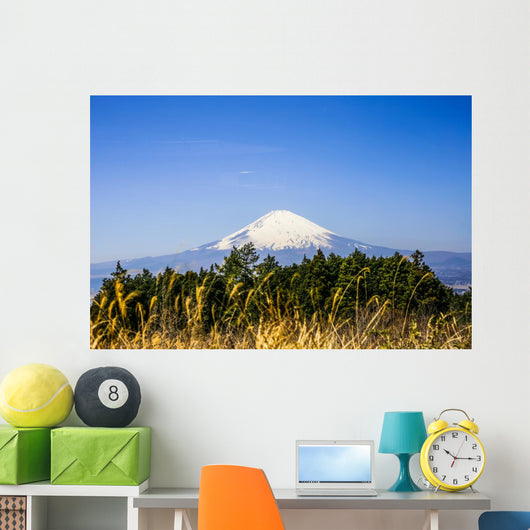 The Blueish Mountain Fuji, Japan Wall Mural
