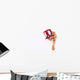 Patriotic Cat Holding up Wall Decal