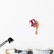 Patriotic Cat Holding up Wall Decal