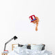 Patriotic Cat Holding up Wall Decal