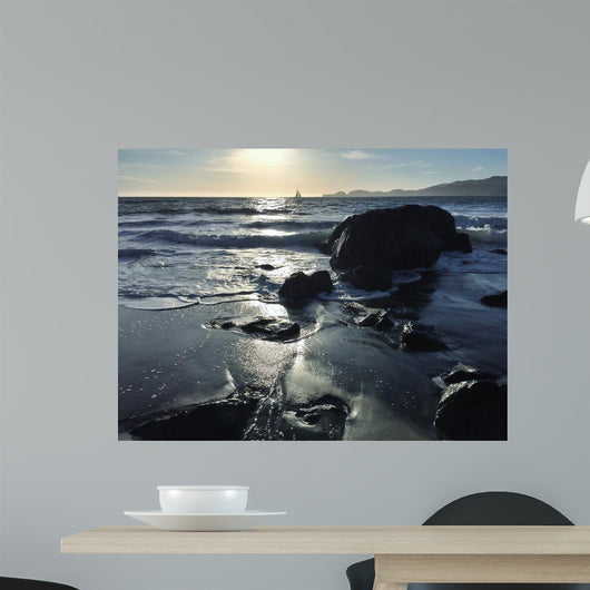 Distant Sail Ocean Horizon Wall Decal