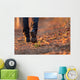 Closeup Woman Legs Hiking Wall Decal