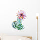Watercolor Flowering Cactus Wall Decal